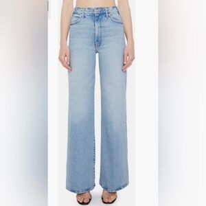 MOTHER Light Blue Flare Jeans The hustler roller sneak 27